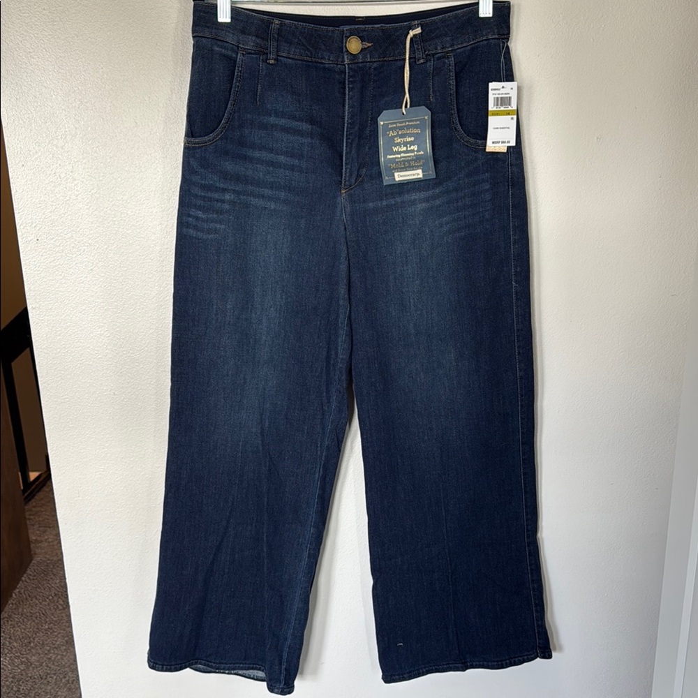 Democracy Blue Flare Wide-Leg Jeans